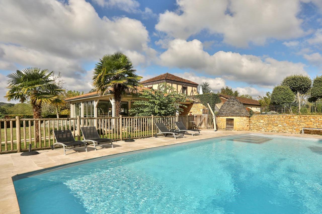 Hotel Le Mas de Castel - Piscine chauffee Sarlat Esterno foto